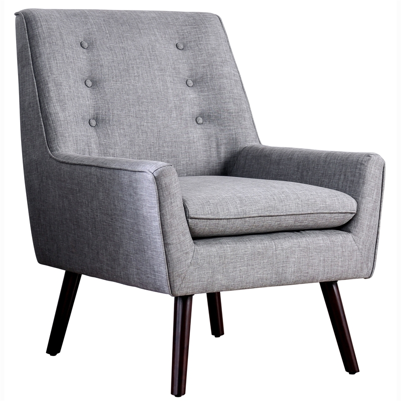 light gray accent chair