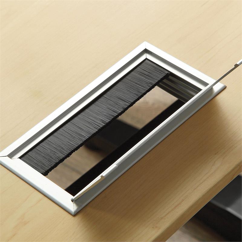 Furniture of America Glenda Metal Adjustable Short Standing Desk in Black