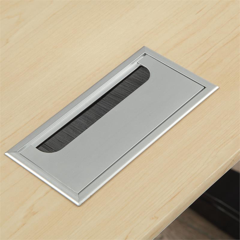 Furniture of America Glenda Metal Adjustable Short Standing Desk in Black