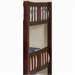 FOA Edith Transitional 2pc Dark Walnut Wood Twin over Twin Bunk Bed with Trundle