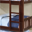FOA Edith Transitional 2pc Dark Walnut Wood Twin over Twin Bunk Bed with Trundle