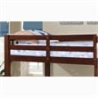 FOA Edith Transitional 2pc Dark Walnut Wood Twin over Twin Bunk Bed with Trundle