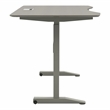 Furniture of America Glenda Metal Adjustable Short Standing Desk in Gray