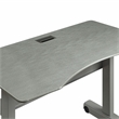 Furniture of America Glenda Metal Adjustable Short Standing Desk in Gray