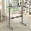 Furniture of America Glenda Metal Adjustable Short Standing Desk in Gray