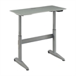 Furniture of America Glenda Metal Adjustable Short Standing Desk in Gray