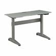 Furniture of America Glenda Metal Adjustable Short Standing Desk in Gray
