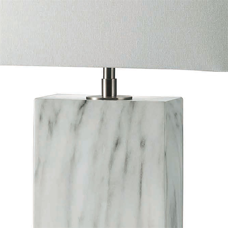 Furniture of America Marisa Contemporary Metal Table Lamp in Silver