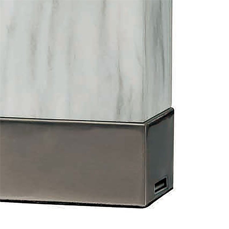Furniture of America Marisa Contemporary Metal Table Lamp in Silver