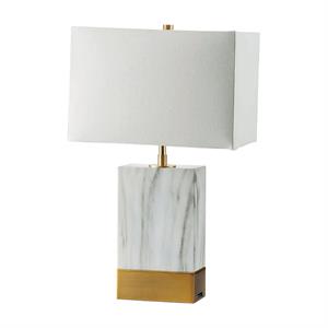 furniture of america marisa contemporary marble table lamp in white