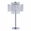 Furniture of America Monique Contemporary Metal Table Lamp in Chrome