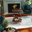 Furniture of America Kliman Industrial Wood 3-Tier Bar Cart in Walnut