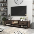 Furniture of America Waggoner Modern Wood 70-Inch TV Stand in Brown Wenge