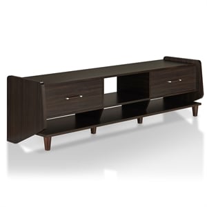 Furniture of America Waggoner Modern Wood 70-Inch TV Stand in Brown Wenge