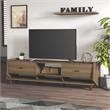 Furniture of America Waggoner Modern Wood 70-Inch TV Stand in Walnut
