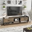 Furniture of America Waggoner Modern Wood 70-Inch TV Stand in Walnut