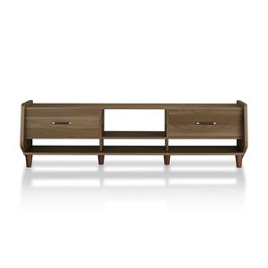 Furniture of America Waggoner Modern Wood 70-Inch TV Stand in Walnut