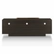 Furniture of America Wood Storage 62-Inch TV Stand in Brown Wenge