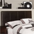 Furniture of America Ramone Faux Leather Cal King Platform Bed in Espresso