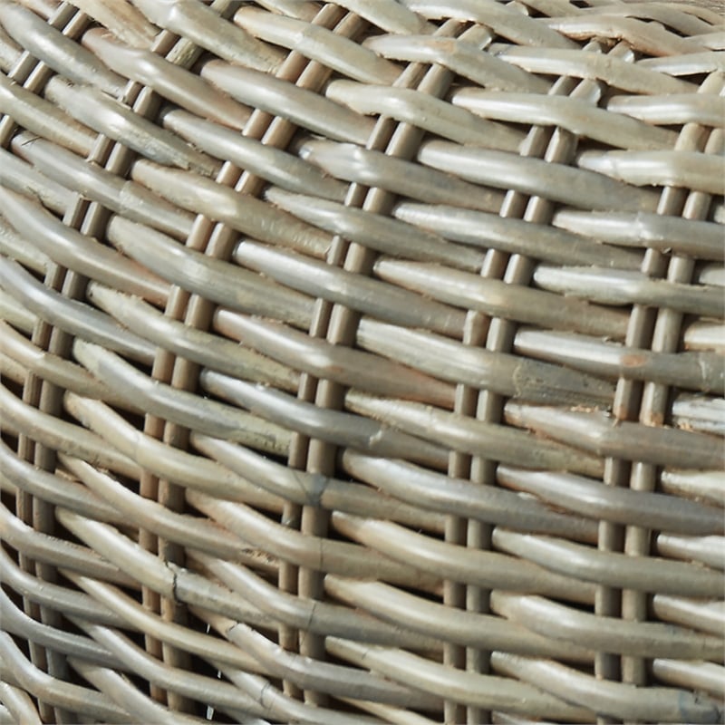 Furniture of America Lafleur Transitional Cobu Rattan Coffee Table in Brown