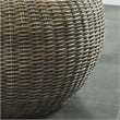 Furniture of America Lafleur Transitional Cobu Rattan Coffee Table in Brown
