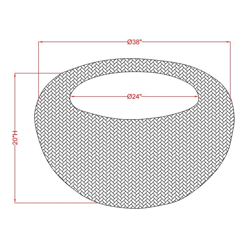 Furniture of America Lafleur Transitional Cobu Rattan Coffee Table in Brown