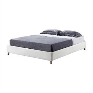 furniture of america goolsby fabric upholstered full platform bed