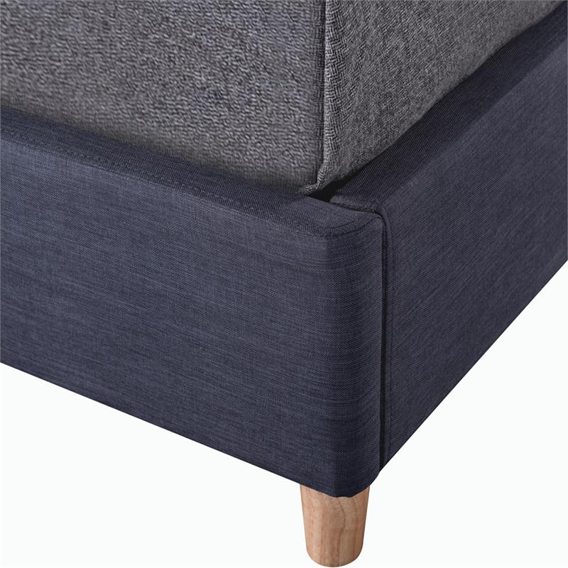 Furniture of America Goolsby Wood Full Foundation Bed in Dark Gray