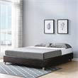 Furniture of America Goodwater Faux Leather Full Foundation Bed in Brown