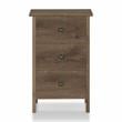 Furniture of America Daena Rustic Wood 3-Drawer Nightstand in Distressed Walnut