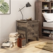 Furniture of America Daena Rustic Wood 2-Drawer Nightstand in Distressed Walnut