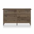 Furniture of America Reyes Rustic Wood 6-Drawer Dresser in Distressed Walnut