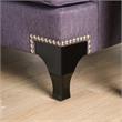 Furniture of America Allyson Transitional Chenille Sofa in Purple