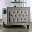 Furniture of America Youngquist Fabric Upholstered Loveseat in Gray