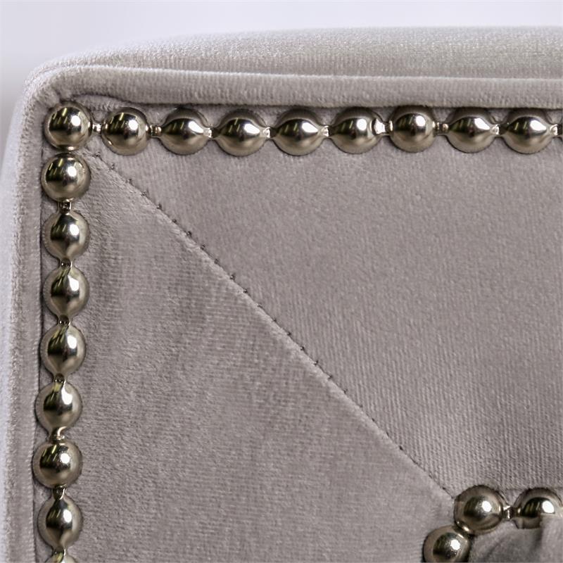 Furniture of America Youngquist Transitional Fabric Upholstered Sofa in Gray