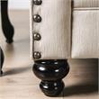 Furniture of America Felicity Chenille Tufted 2-Piece Sofa Set in Light Brown