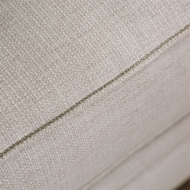 Furniture of America Hollie Transitional Fabric 2-Piece Sofa Set in Ivory