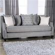 Furniture of America Hollie Transitional Fabric 2-Piece Sofa Set in Gray