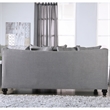 Furniture of America Hollie Transitional Fabric 2-Piece Sofa Set in Gray