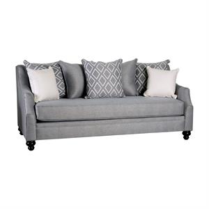 Furniture of America Hollie Transitional Fabric Upholstered Sofa in Gray