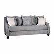 Furniture of America Hollie Transitional Fabric Upholstered Sofa in Gray