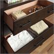 FOA Andrew 2pc Dark Walnut Solid Wood Bedroom Set - King + Nightstand