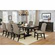 Furniture of America Lemieux Fabric Nailhead Side Chair in Espresso (Set of 2)