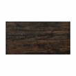 Furniture of America Deonne Wood Counter Height Table in Medium Oak and Black