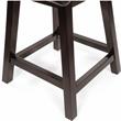 Furniture of America Omura Faux Leather 7-Piece Counter Table Set in Black