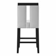 Furniture of America Jalen Wood 5-Piece LED Counter Table Set in Black