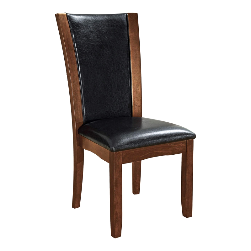 Furniture of America Waverly Wood 5-Piece Dining Table Set in Brown Cherry