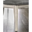 Furniture of America Chlido Fabric Padded Side Chair in White (Set of 2)