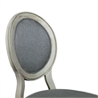 Furniture of America Chlido Fabric Padded Side Chair in White (Set of 2)