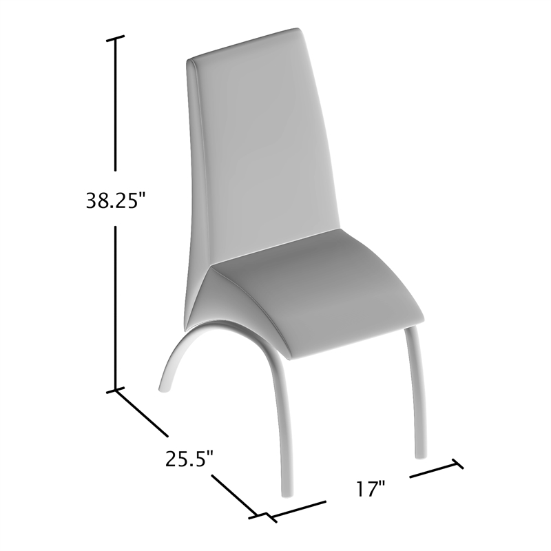 Furniture of America Canta Monica Wood 7-Piece Dining Table Set in White